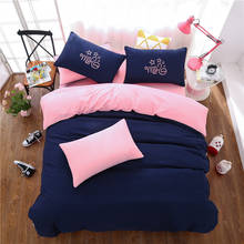 Fashion Style ropa de cama Polyester Cotton Reactive Print Simple Comforter Bedding Set 4 Pcs Bed Sheet Quilt Cover jogo de cama 2024 - buy cheap