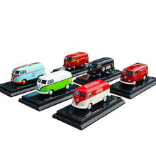 1:64 scale alloy die-cast bus minibus textured metal toy car collection gift kids souvenir art home display show 2024 - buy cheap