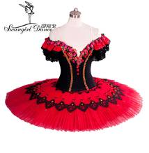 Tutú de ballet clásico para adultos, tutú de ballet rojo para actuaciones profesionales, trajes de baile para niñas, BT8957 2024 - compra barato
