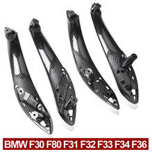 Quality Carbon Fiber Interior Door Handle Inside Panel with Outer Cover For BMW 3 GT 4 Series F30 F80 F31 F32 F33 F34 F35 F36 2024 - buy cheap