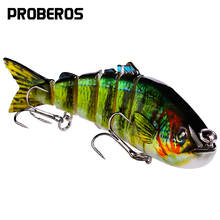 PRO BEROS-Señuelos de Pesca con articulaciones múltiples, cebos artificiales de 18,5g/12cm, 12 colores, 6 # anzuelo BKB, 1 unidad 2024 - compra barato