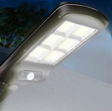 Led solar luzes de rua ao ar livre iluminação segurança lâmpada parede sensor movimento à prova dwaterproof água lâmpada controle inteligente 2024 - compre barato