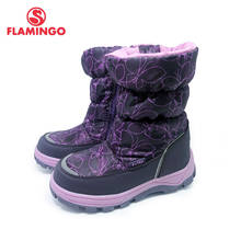 Botas de nieve antideslizantes para niños y niñas, zapatos de lana con flamencos para mantener el calor, de alta calidad, tallas 27-32, envío gratis, 202M-G5-2018 2024 - compra barato