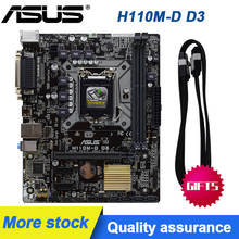 Asus H110M-D D3 1151 Motherboard DDR3 Motherboard 1151 32GB SATA 3 Intel H110 PCI-E 3.0  USB3.0 HDMI Micro ATX For  Core i5-6400 2024 - buy cheap