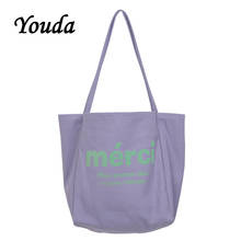 Youda Fashion Ladies Shoulder Bags Original Canvas Women Shopping Bag Classic Style Female Handbag Girls Tote Casual Handbags 2024 - buy cheap