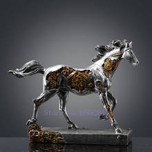 Simulation Animal Resin Crafts Mechanical Horse Animal Sculpture Modern Home Decoration Accessories Figures Decor Abstract 2024 - buy cheap