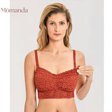 Mosanda-Bralette de encaje para mujer, sujetador de maternidad con forro ligero, negro y blanco 2024 - compra barato