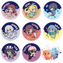 ZOMBIE LAND SAGA Anime Minamoto Sakura Nikaidou Saki Junko Mizuno Ai Yamada Tae Yugiri Kotaro Zombie Ver Metal Badge Brooch Pins 2024 - buy cheap