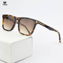 Солнцезащитные очки TF832 для мужчин и женщин, винтажные квадратные модные дизайнерские солнечные очки для вождения, UV400, 2021 2024 - купить недорого