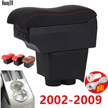 For old Polo 9N/9N3 02-09 Vivo 10- Dual Layer Car Armrest Cup Holder Center Centre Console Storage Box Tray Leather 2024 - buy cheap