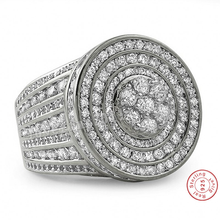 Брендовые Роскошные ювелирные изделия 925 Серебряное обручальное кольцо микро проложить псевдо бриллиант, CZ Кольцо для женщин невесты обещание подарок 2024 - купить недорого