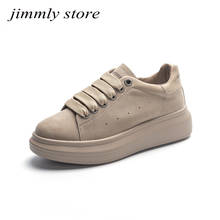 Chunky Sneakers Women Flat Platform Shoes Fashion Lace-up Comfortable Thick Bottom Casual Shoes for Women 2024 - buy cheap