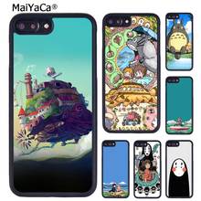 Maiyaca estúdio ghibli anime cartaz caso de telefone para o iphone x xr xs 11 12 pro max 5 6 s 7 8 plus samsung galaxy s6 s7 s8 s9 s10 2024 - compre barato