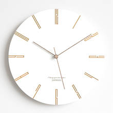 Relógio de parede de madeira design moderno personalidade criativa estilo nórdico pinho relógios parede branca decoração da sua casa silencioso 12 polegada 2024 - compre barato