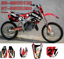 GRAPHICS Personalised Stickers Motorcycle Decos Kits For Honda CR125 CR 125 1998 1999  CR250 CR 250 1997 1998 1999 125 CR 250 CR 2024 - buy cheap