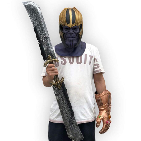 110cm Gauntlet Double Edged Sword Gauntlet Mask Cosplay Props Halloween Party Removable Weapon Buy Cheap In An Online Store With Delivery Price Comparison Specifications Photos And Customer Reviews