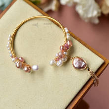 BOEYCJR Freshwater Pearl Charm Bangles & Bracelets Jewelry Handmade Balot Elegant Pearl Adjustable Bracelet for Women Gift 2024 - buy cheap