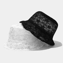 Lace breathable Bucket Hat Women Fashion Outdoors Hip Hop Caps Gorros Summer Unisex Cotton Caps Beach Sun Fisherman Hat 2024 - buy cheap
