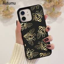 Capa de telefone para o iphone 12 13 mini x xs xr 11 pro max se 2020 5 6s 7 8 plus samsung galaxy s8 s9 s10 bolha abelha capa 2024 - compre barato