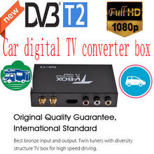 Sintonizador de TV Digital para coche, dispositivo con antena Dual, alta velocidad, HD, H.264, DVB-T2, 160 km/h, compatible con DVB-T/H264, nuevo 2024 - compra barato