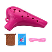 QI MEI QMT-4 Alto C 12 Holes Ocarina ABS Material Ocarinas Wind Instrument with Music Score and Protective Bag for Beginners 2024 - buy cheap