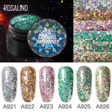 Гель-лак ROSALIND полуперманентный для ногтей, блестящая краска, верхнее и Базовое покрытие, Типсы для дизайна ногтей, набор для маникюра 2024 - купить недорого