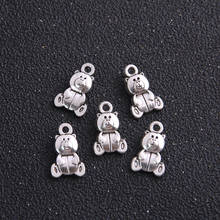 14pcs/lot Antique   Lovely Teddy Bear Pendant Charms Jewellery Findings 10*16mm Fit Vintage Metal Jewelry Pendants 2024 - buy cheap