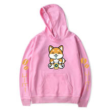 Popular Hooded pet animal Corgi Hoodies Men Women Sweatshirts Harajuku Outwear Autumn boys girls Casual shiba inu pink pullovers 2024 - buy cheap