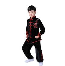 Kungfu chinês uniforme wushu coaplay fantasia, de alta qualidade, 2020, uniforme de artes marciais tradicional, conjunto de apresentação para meninos e meninas