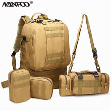 50L Unisex Outdoor Backpack 4 in1 Molle Military Tactical Camouflage Rucksack Camping Hunting Climbing Waterproof Detachable Bag 2024 - buy cheap