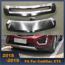 Acessórios do carro placa de guarda dianteiro e traseiro pára-choques skid protetor liga pára capa guarnições para cadillac xt5 2018 2019 2024 - compre barato