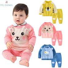 Newborn baby boy clothes winter Baby Knitted Set for girls 12m-3y long sleeve animals homewear for boy Newborn Outfit sets 2022 2024 - buy cheap