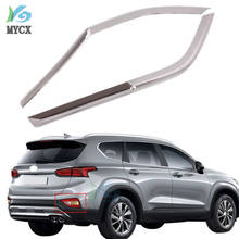 Car Styling For Hyundai Santa Fe ix45 2019-2020 ABS Chrome Rear Fog Light Lamp Cover Trims Auto Protector 4Pcs 2024 - buy cheap