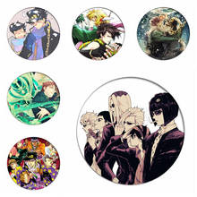 JoJo's Bizarre Adventure Backpack Badges Jotaro Kujo Cartoon Brooch Icon Anime Cosplay Collection Toys Breastpin for Clothing 2024 - buy cheap