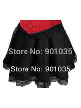 Free shipping Burlesque Costume Corset Skirt  Fancy  Costume Outfit size S-2XL 2024 - buy cheap