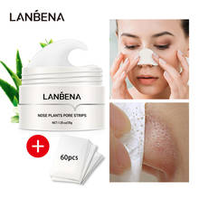 LANBENA Blackhead Remover Nose Face Mask Pore Strip Tearing Black Mask Peeling Acne Treatment Unisex Deep Cleansing Skin Care 2024 - buy cheap