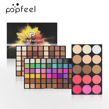 POPFEEL 123 Cores Matte Eyeshadow Palette Poder + 15 Cor Facial Blush Highlighter Glitter Make Up Pigmento Paleta de Maquiagem Dos Olhos 2024 - compre barato