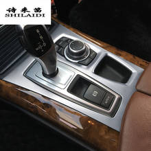 Car styling Center Console Gear Shift Panel decoration Gears cover Stickers trim for BMW X5 E70 X6 E71 Interior Auto Accessories 2024 - buy cheap
