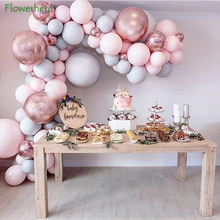 174 Pack Pink Grey Balloon Garland Arch Kit Macaron Latex Balloon Set Birthday Wedding Party Decoration Baby Shower Decorations 2024 - buy cheap
