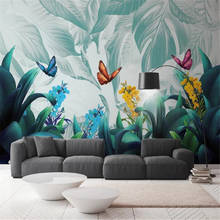 Milofi custom 3D large wallpaper mural hand-painted tropical plants bedroom living room TV background wall mural wallpaper 2024 - buy cheap