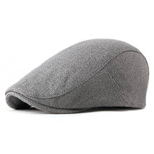 2021 Spring And Summer New Hat Simple Light Board Cotton Hemp Beret Women's British Leisure Cap Trend Young Men's Driver Hat 2024 - buy cheap