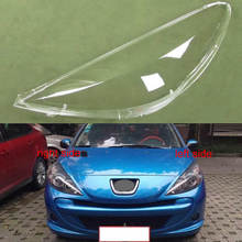 For Peugeot 207 2009 2010 2011 2012 2013 Transparent Lampshade Lamp Shade Front Headlight Cover Shell Lamplights Cover Lens 2024 - buy cheap