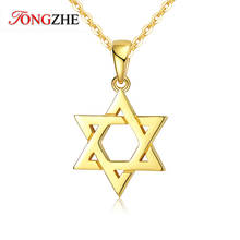 TONGZHE Star Of David Pendant  925 Sterling Silver Necklace Collare MagenIsrael Chain Necklace Women Judaica Jewish Men Jewelry 2024 - buy cheap
