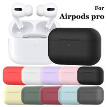 Caso de silicone quente capa protetora para apple airpods pro fone de ouvido macio capa de silicone para airpods casos de proteção 2024 - compre barato