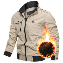 2020 Winter New Jacket Men Wool Liner Thick Warm Windbreaker Military Jacket Plus Size 4XL Stand Collar Multi-pockets Coat Men 2024 - buy cheap