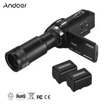 Andoer 4K HD Digital Video Camera Camcorder DV 16X Digital Zoom 3 In TouchScreen WiFi IR Night with 2pcs Batteries 2024 - buy cheap