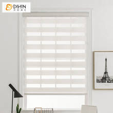 Modern Horizontal Window Shades Double Layer Roller Blinds Customized Roller Blinds for Living Room 2024 - buy cheap