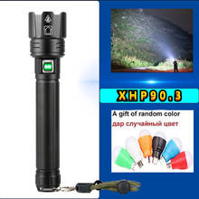 Lanterna led poderosa xhp90,3, lanterna recarregável tática usb com zoom para acampamento, pesca e caminhada ao ar livre 2024 - compre barato