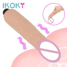 IKOKY Realistic Huge Dildo Vibrator Erotic Female Masturbator Sex Toys for Women G-spot Massager Artificial Big Penis Dildos 2024 - buy cheap