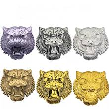 10pcs Auto Badge Cartoon Tiger Auto Sticker Car Grille styling Decal Tiger-Emblem Metal 3D Animal Stickers Car Accessories 2024 - buy cheap